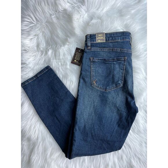 🆕 KUT from the Kloth Women's Skinny High Rise Jeans Blue Dark Wash Size 6 - Picture 4 of 12